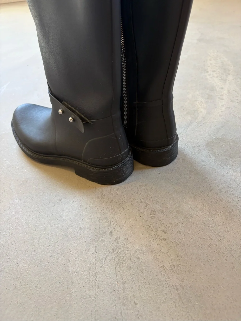 Rag & Bone Black Knee High Tall Rain Boots size 40 / US 9.5